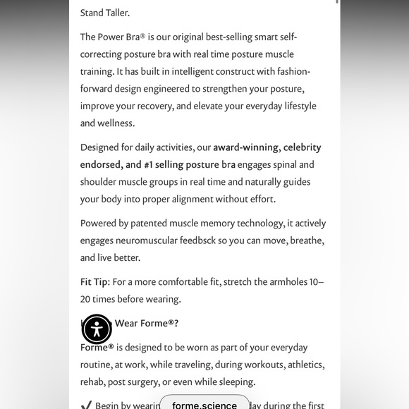 Black Forme Power Bra - Picture 10 of 13